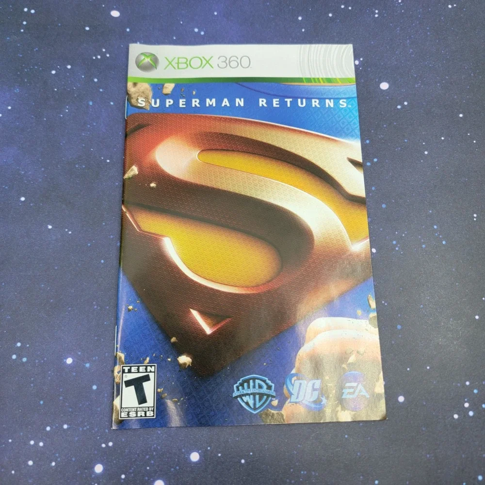Superman Returns Xbox 360 Game DC Comics EA Games Complete with Manual CIB